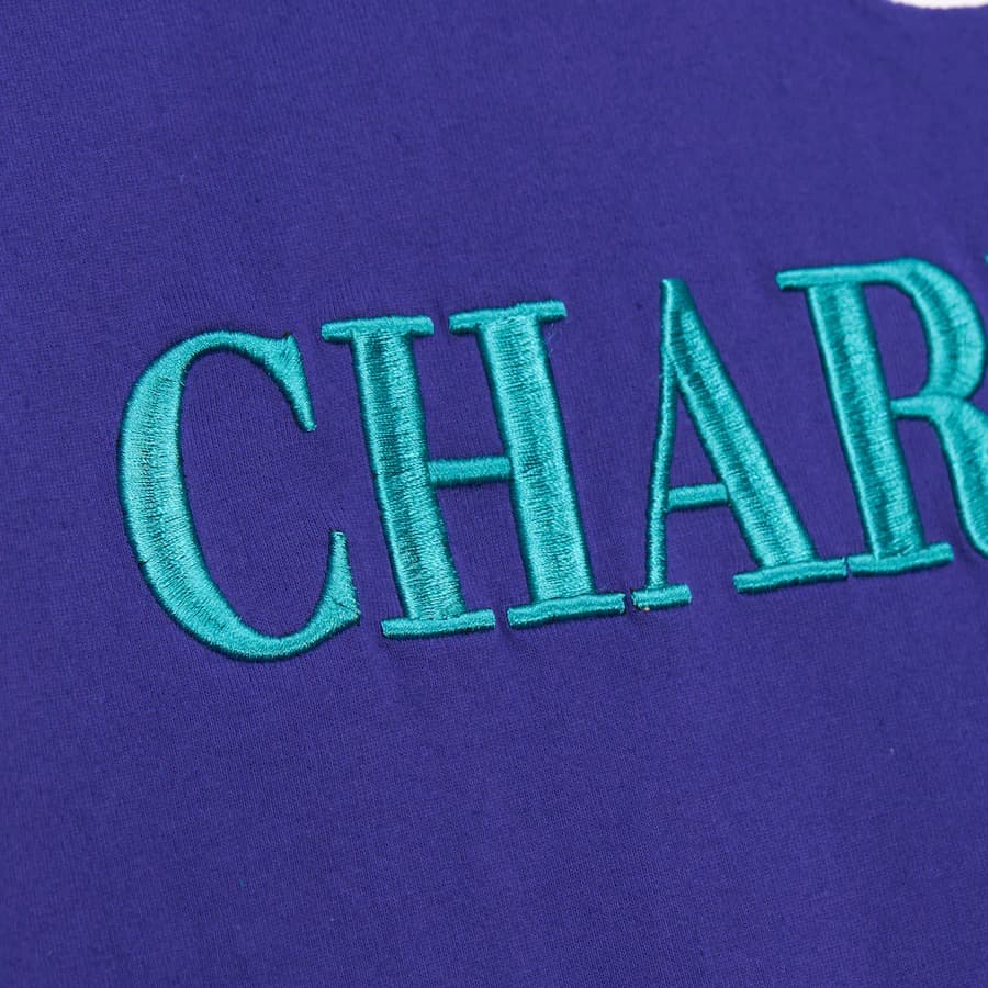 Футболка Mitchell & Ness Purple Charlotte Hornets Team OG 3.0 Vintage T-Shirt