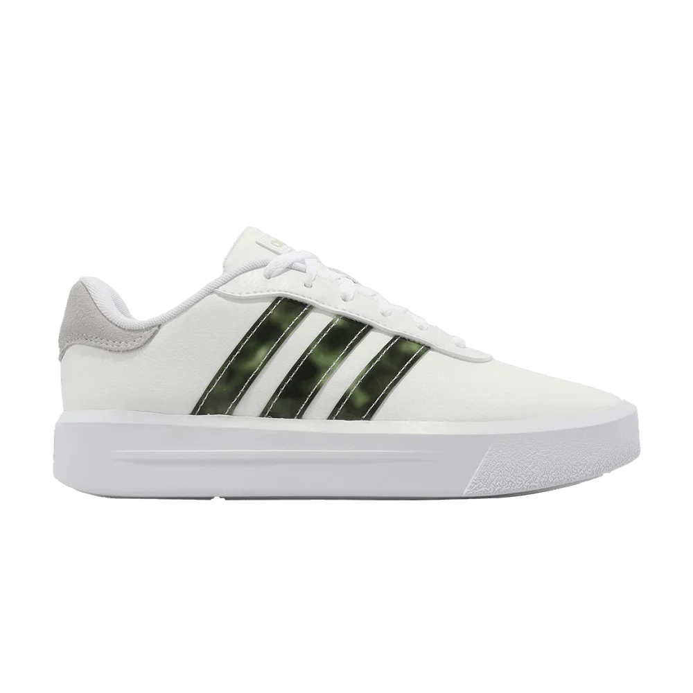 Krossovki-adidas-Wmns-Court-Platform-White-Linen-Green