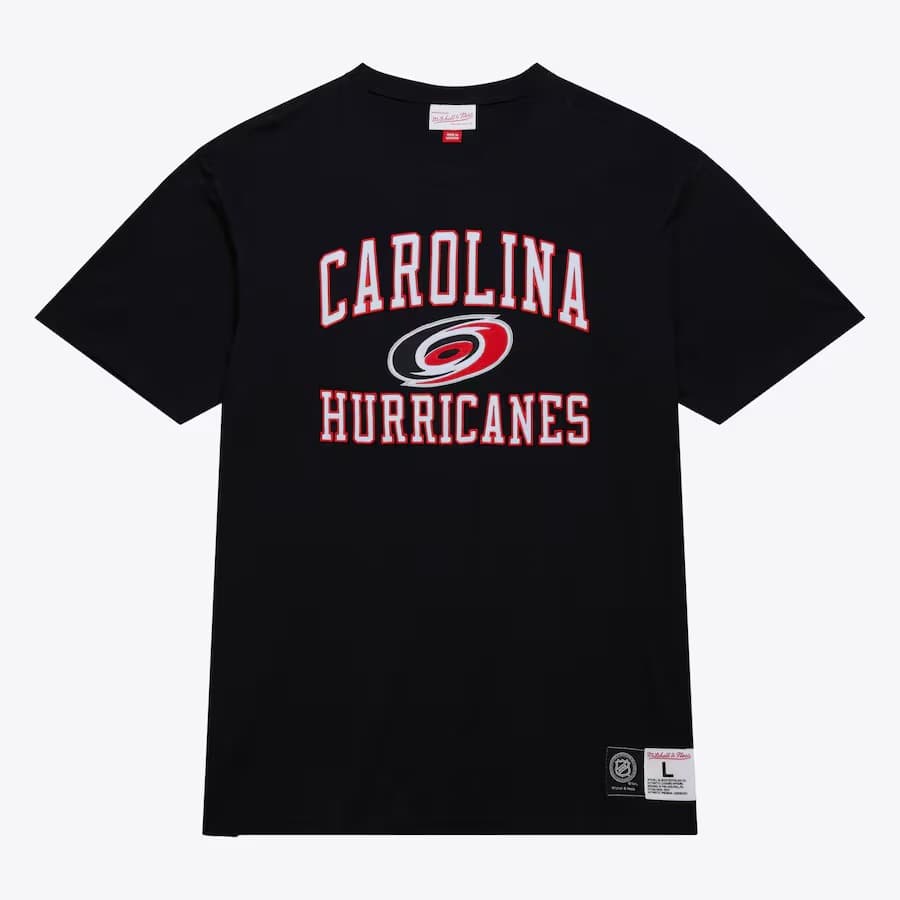 Футболка Mitchell & Ness Black Carolina Hurricanes Legendary Slub T-Shirt