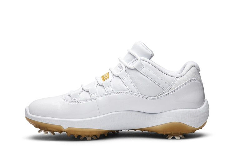 Кроссовки Air Jordan 11 Low Golf 'Metallic Gold'
