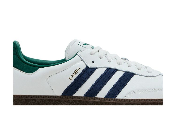 Кроссовки adidas Samba OG 'White Navy Collegiate Green'