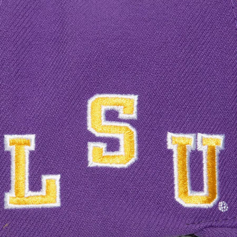 Бейсболка Mitchell & Ness Purple LSU Tigers Just Don Team Snapback Hat