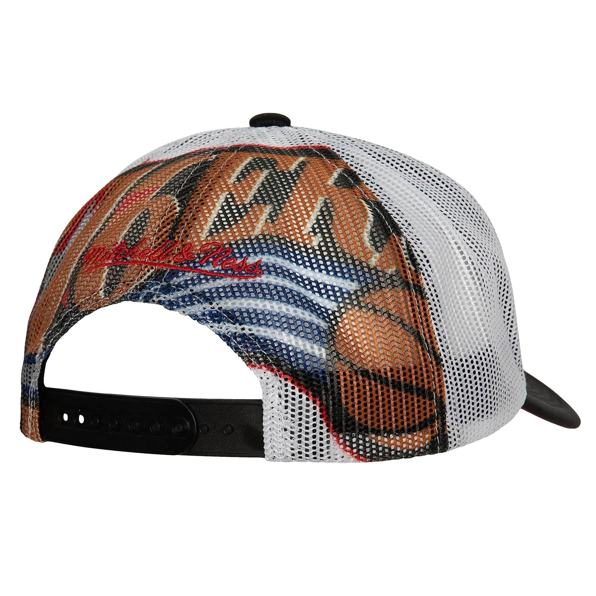 Бейсболка Mitchell & Ness Off The Backboard Trucker Snapback HWC Philadelphia 76ers