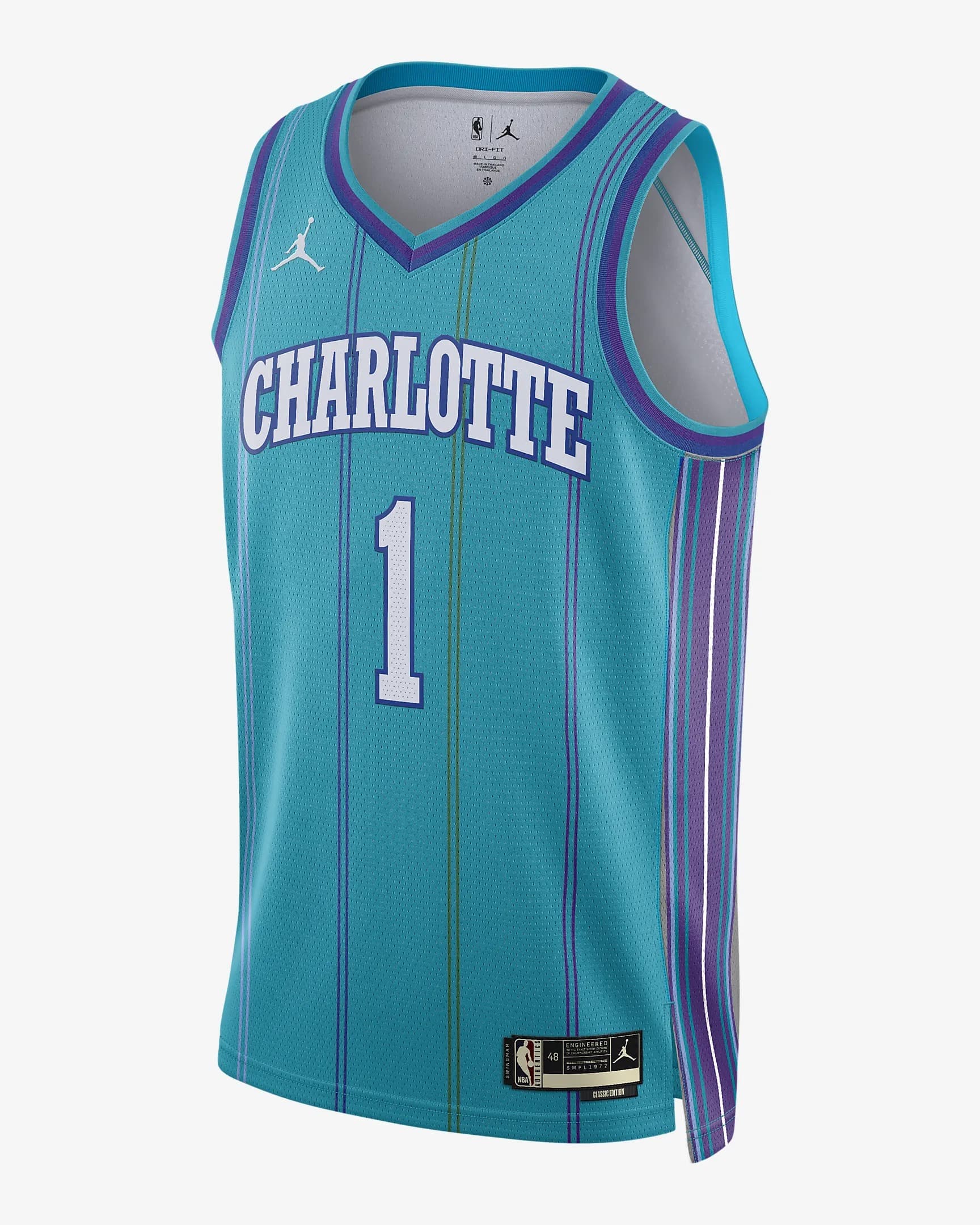 2023-24-Charlotte-Hornets-LaMelo-Ball-1-Swingman-Hardwood-Classics-Teal-Jersey-1