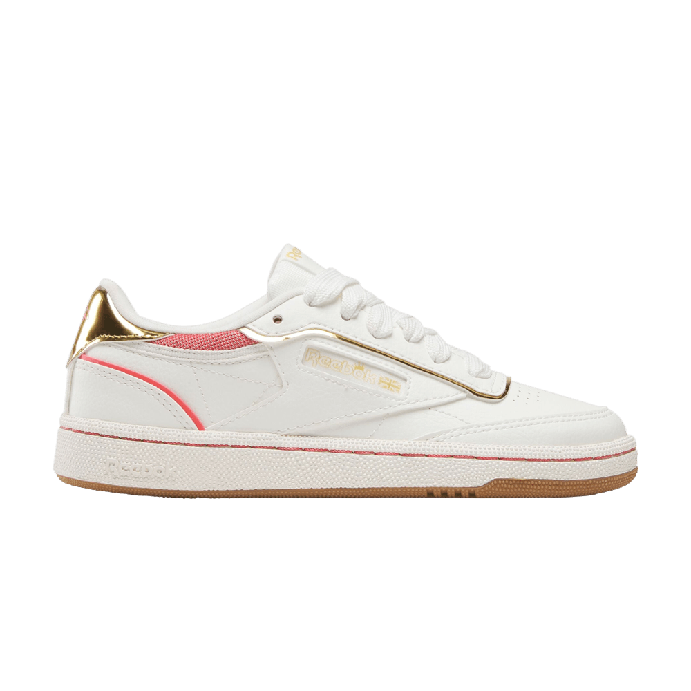 Кроссовки Reebok Angel Reese x Club C Big Kid 'Chalk Sunset Coral'