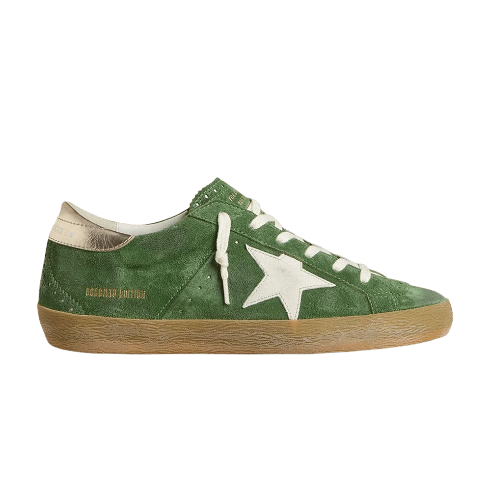 Кроссовки Golden Goose Wmns Superstar 'Green Gold Metallic'