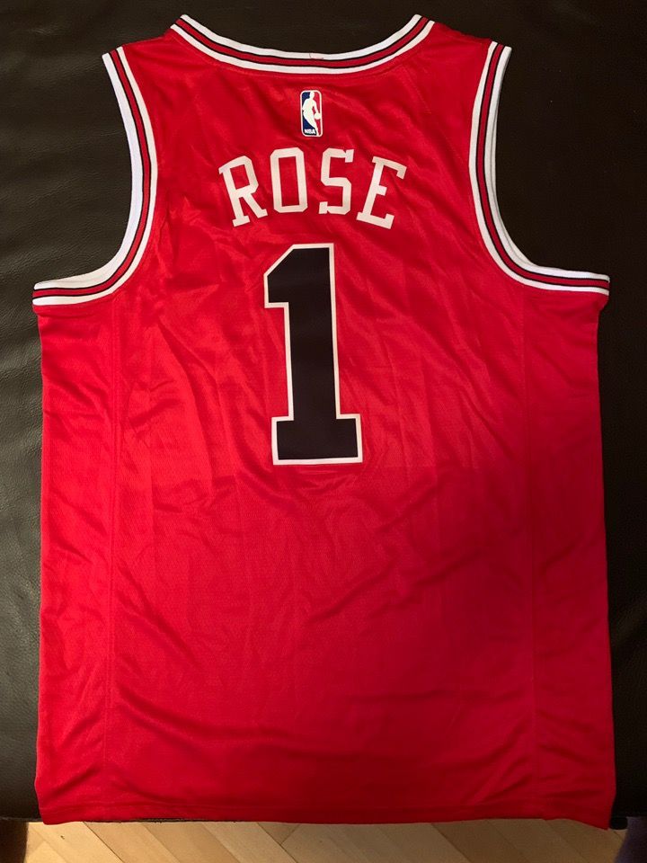 Баскетбольная джерси Rose Chicago Bulls Nike Icon Swingman Jersey Red