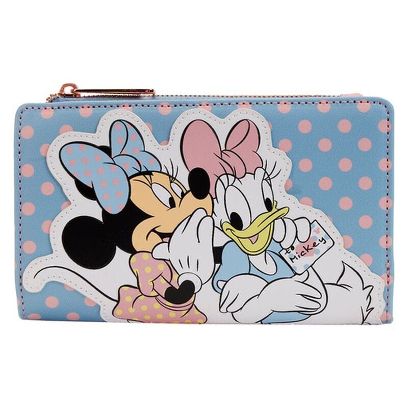 Minnie-and-Daisy-Pastel-Polka-Dot-Flap-Wallet-1