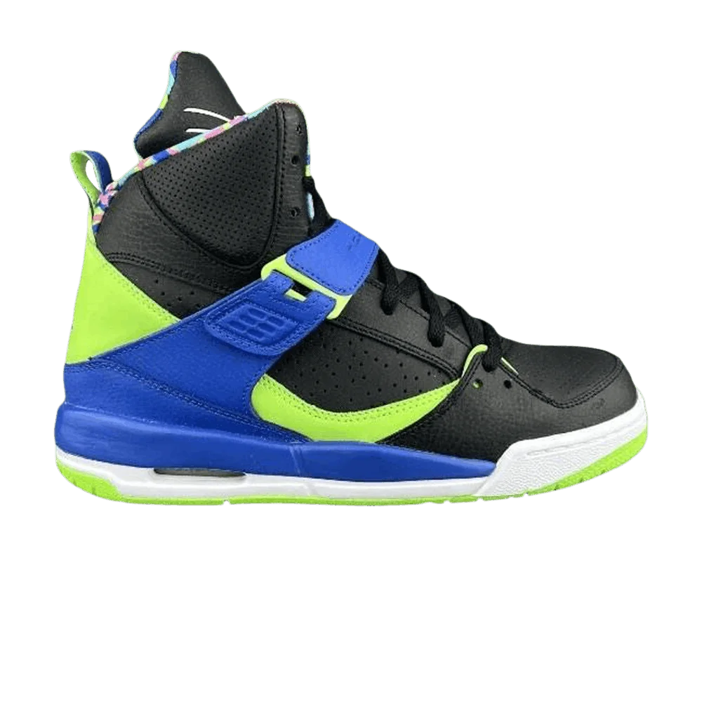 Krossovki-Air-Jordan-Flight-45-High-GS-Black-Royal-Lime