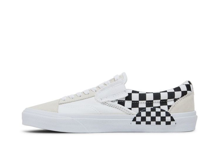 Кроссовки Vans Slip-On CAP 'White Black Checkerboard'