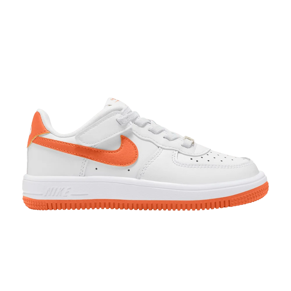 Krossovki-Nike-Force-1-Low-EasyOn-PS-White-Safety-Orange