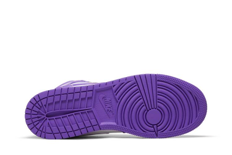 Кроссовки Air Jordan 1 Mid GS 'Purple Venom'