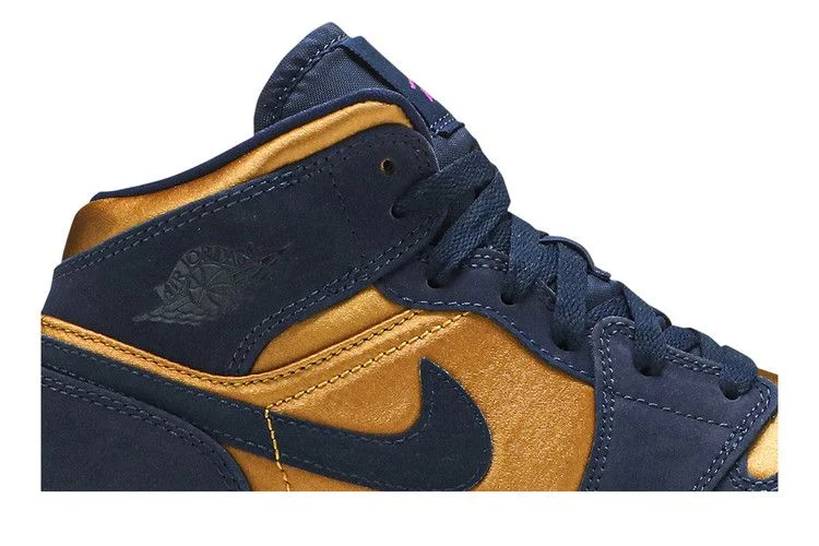 Кроссовки Air Jordan 1 Mid SE GS 'Obsidian Desert Ochre'