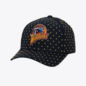 Mitchell-Ness-Navy-Golden-State-Warriors-Polka-Polka-Pro-Adjustable-Hat-300x300