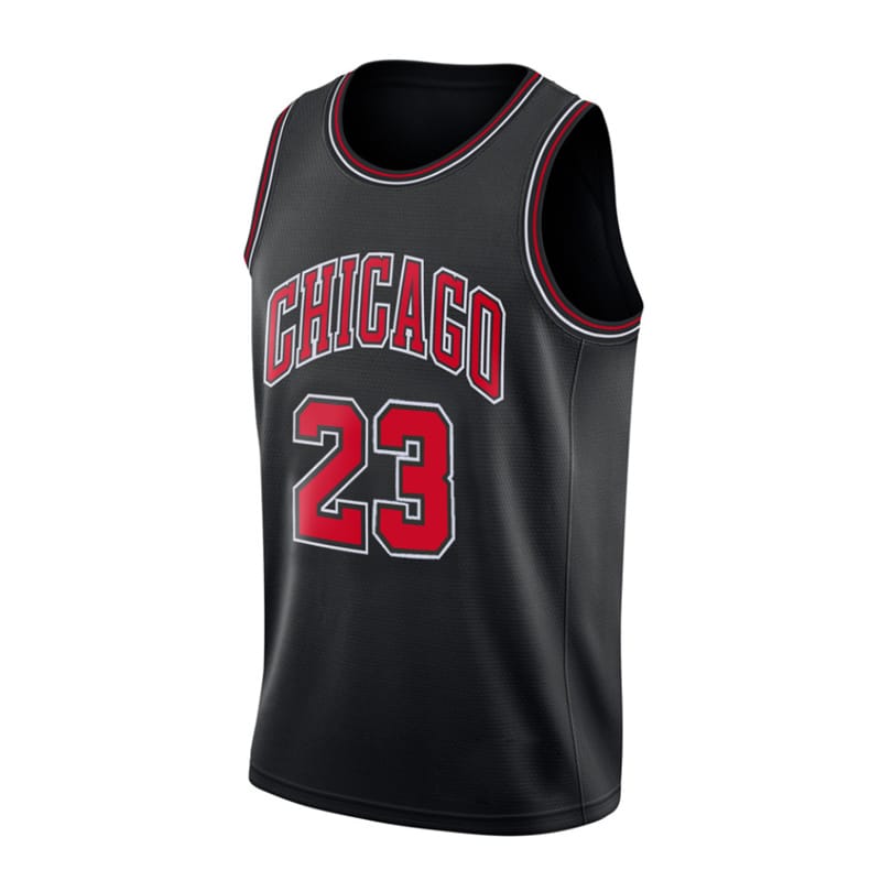 Баскетбольная джерси Ehot Bulls 23 Black Jersey