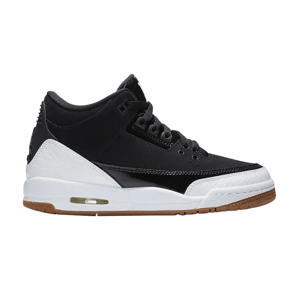 Кроссовки Air Jordan 3 Retro GS 'Black White'