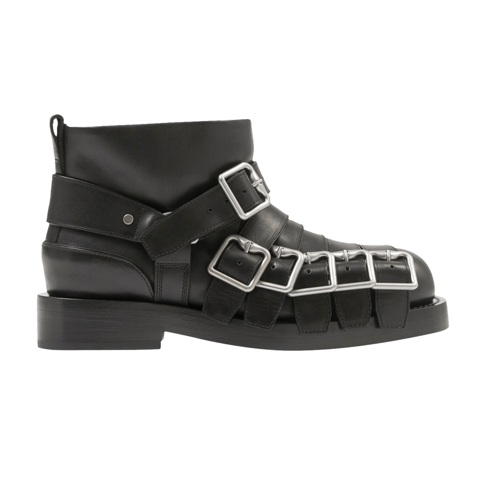 Кроссовки Burberry Wmns Leather Strap Boot 'Black'