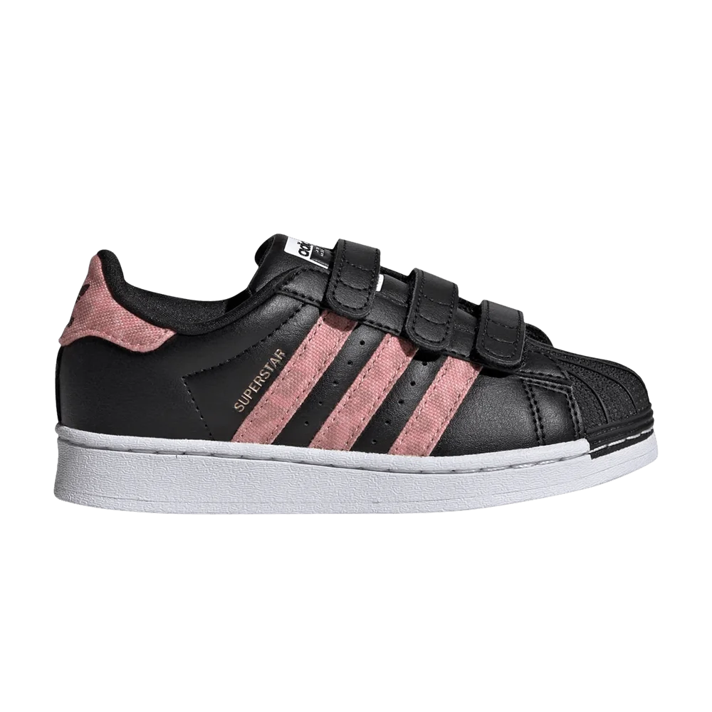 Кроссовки Adidas Superstar Little Kid 'Black Wonder Clay Leopard'