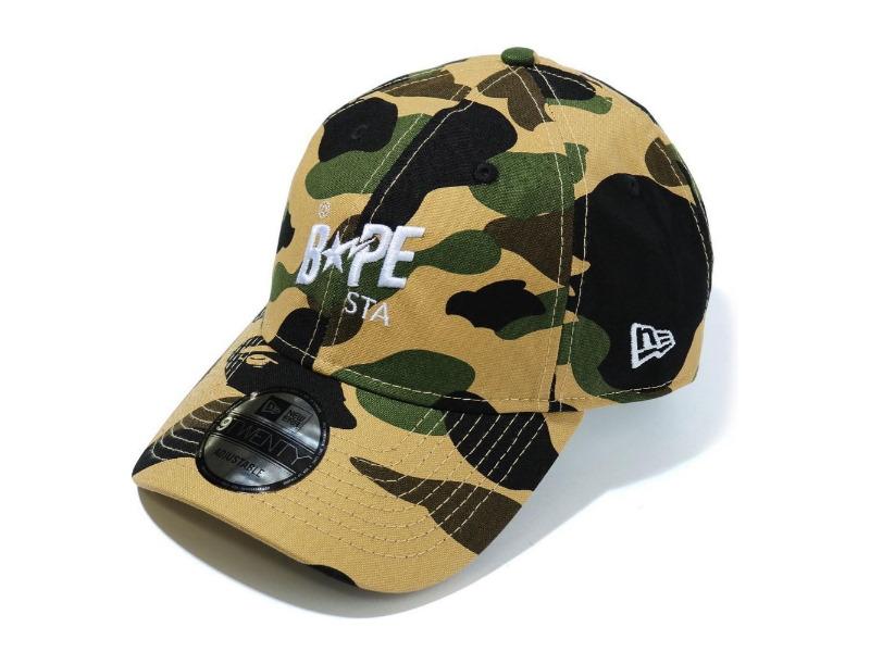 Бейсболка BAPE 1St Camo Bape STA New Era Panel Cap Yellow