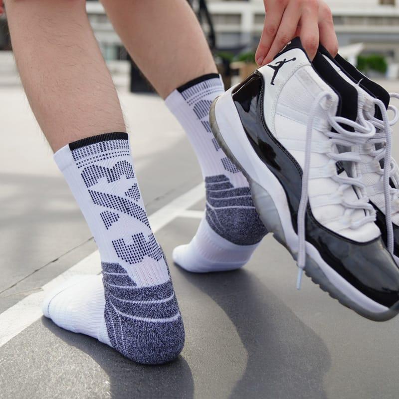 Спортивные носки Ehot 3X3 White-Grey Crew Socks
