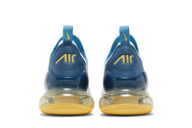 Кроссовки Nike Air Max 270 'White Industrial Blue Citron'