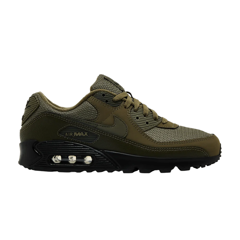 Krossovki-Nike-Air-Max-90-Medium-Olive-Black