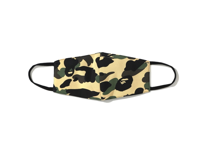 Маска BAPE Full 1st Camo Mask Yellow