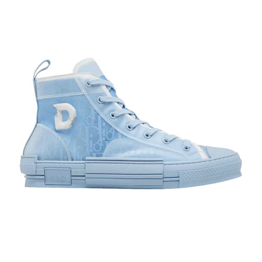 Кроссовки Daniel Arsham x Dior B23 High 'Dior Oblique - Light Blue'