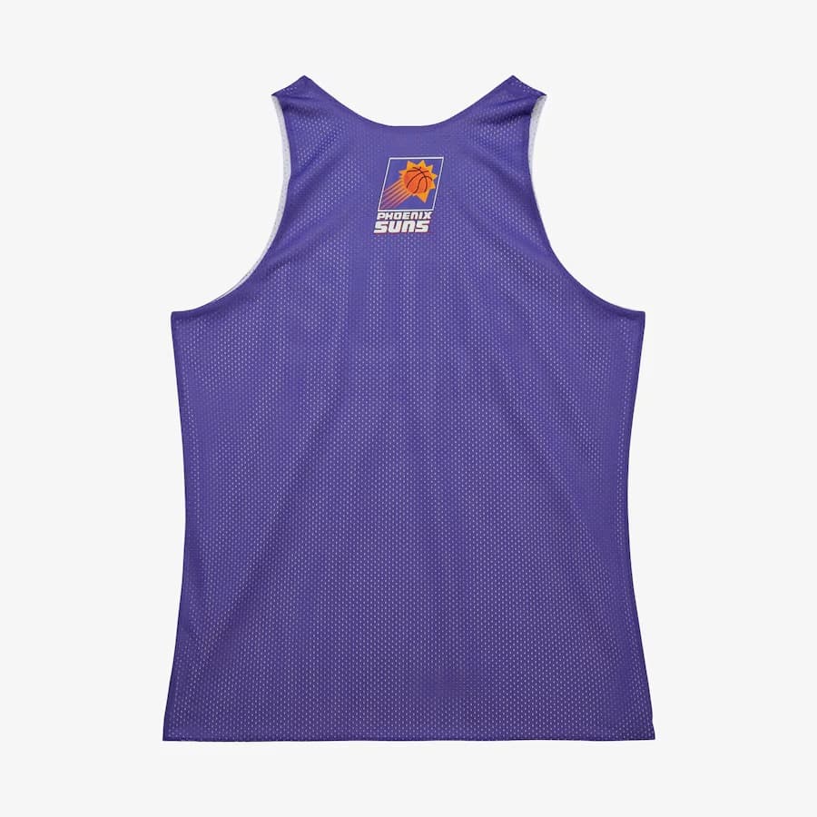 Майка Mitchell & Ness Purple Phoenix Suns Vintage Logo Mesh Practice Tank Top
