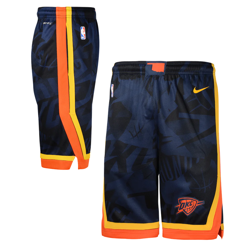 Спортивные шорты Nike Oklahoma City Thunder 2024 City Edition Swingman Youth NBA Shorts