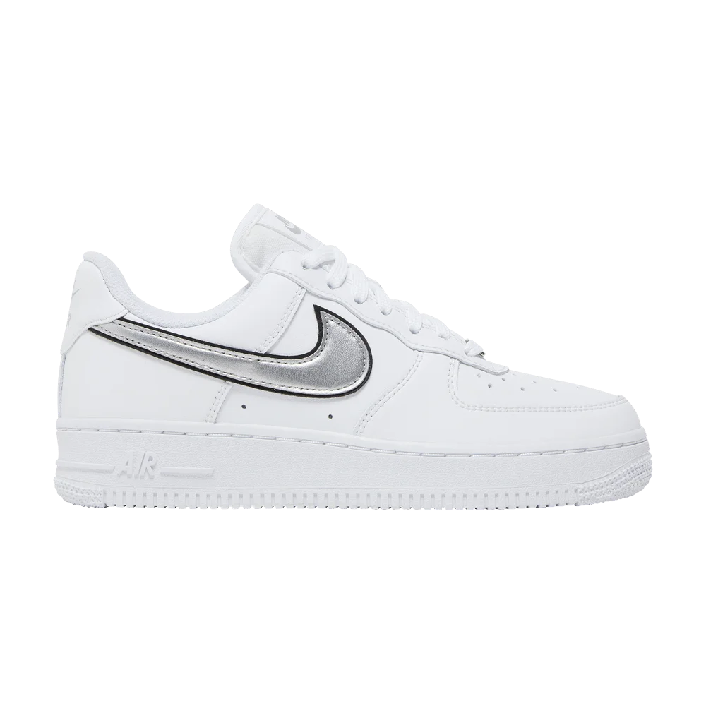 Krossovki-Nike-Wmns-Air-Force-1-07-Essential-White-Metallic-Silver