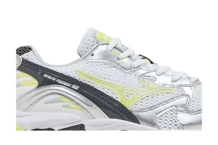 Кроссовки Mizuno Wave Rider 10 'White Sunny Lime'