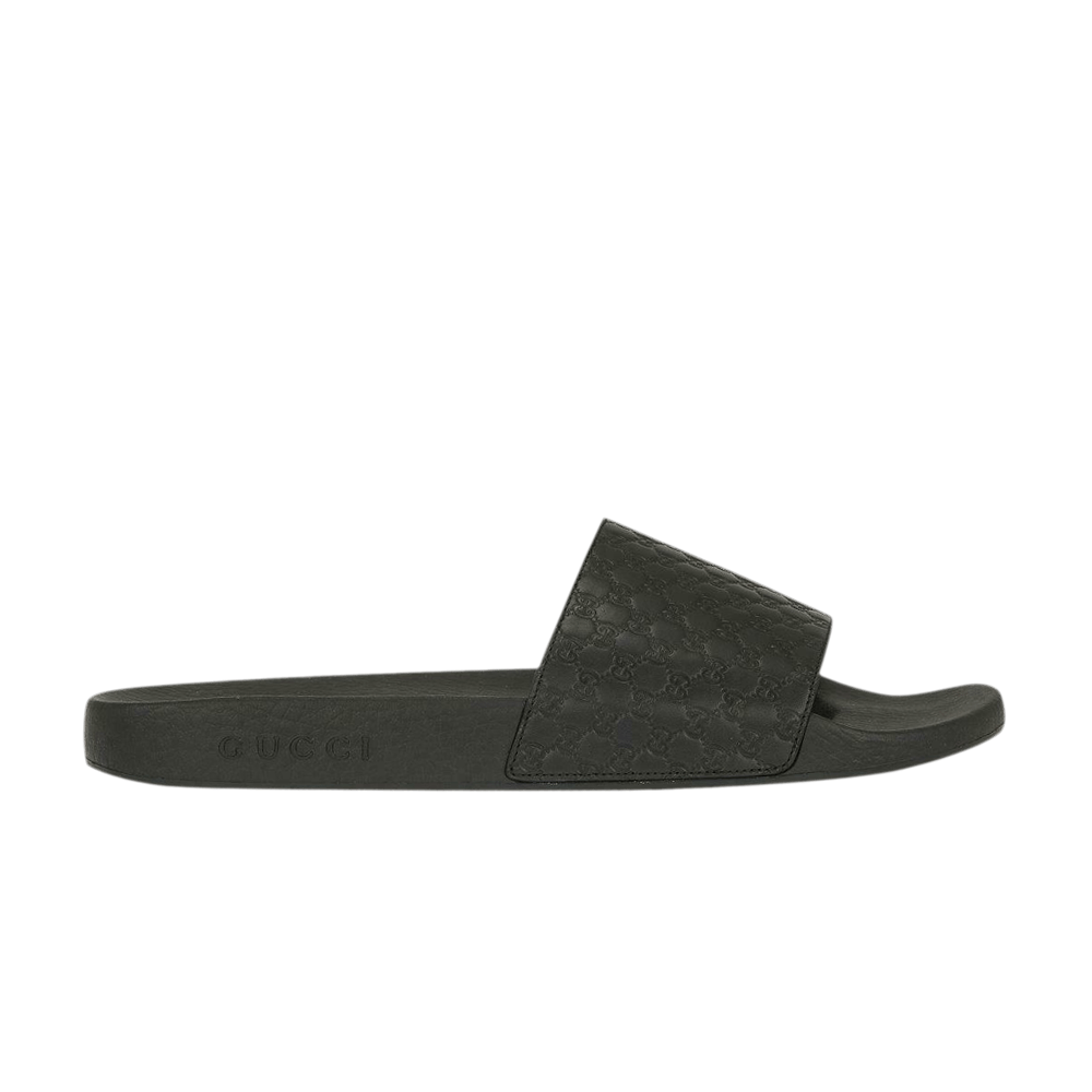 Кроссовки Gucci MicroGuccissima Slide 'Black'