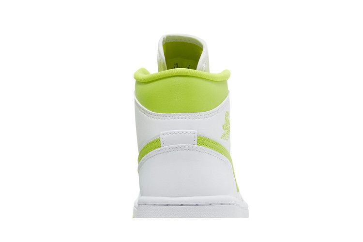 Кроссовки Wmns Air Jordan 1 Mid 'White Lime'
