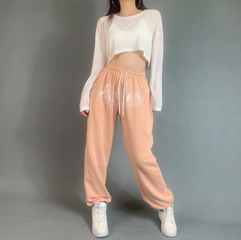 Спортивные брюки 2021 Ghostland Hip-hop Style Sweatpants Navy/Coral