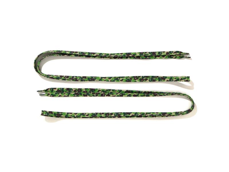 Шнурки BAPE ABC Camo Shoelaces Green
