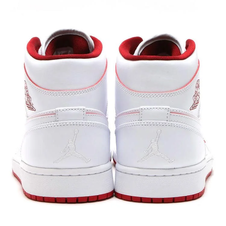 Кроссовки Air Jordan 1 Retro Mid 'White Gym Red'