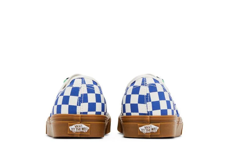 Vans Authentic 'Checkerboard - Blue Gum Braided Laces'