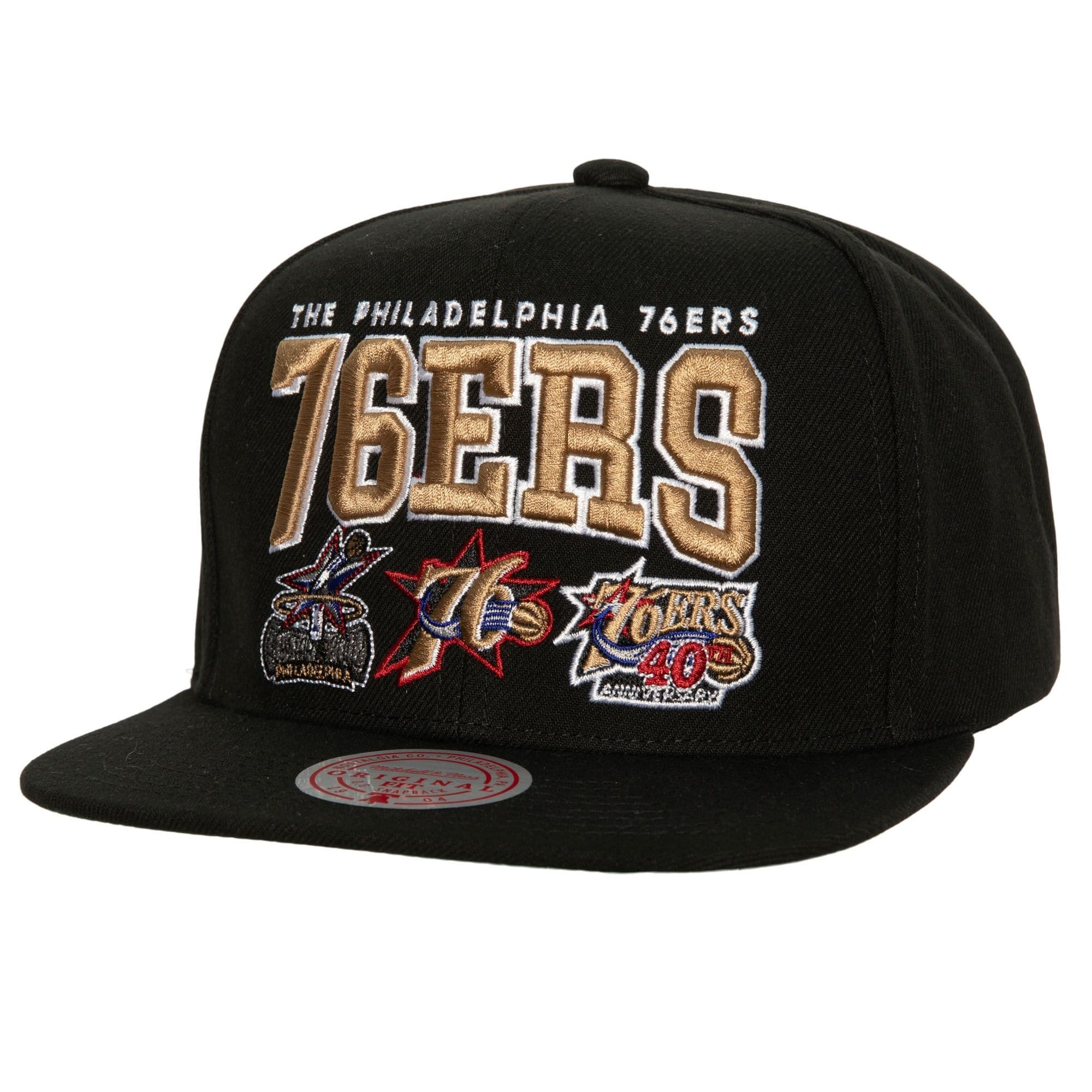 Бейсболка Mitchell & Ness Champ Stack Snapback HWC Philadelphia 76ers