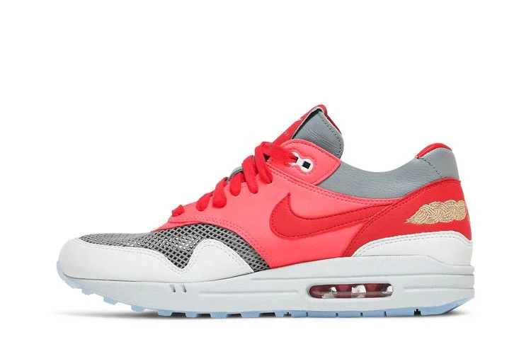 Кроссовки CLOT x Nike Air Max 1 'Kiss Of Death - Solar Red'