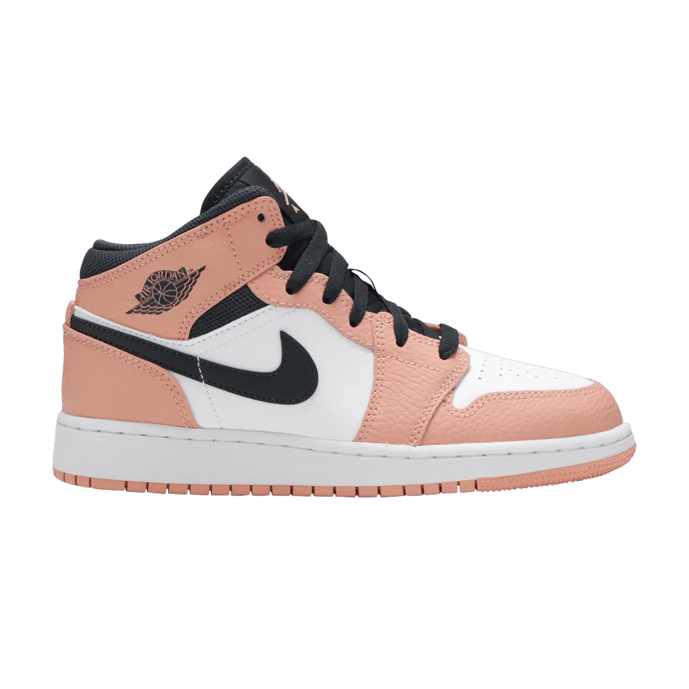 Krossovki-Air-Jordan-1-Mid-GS-Pink-Quartz