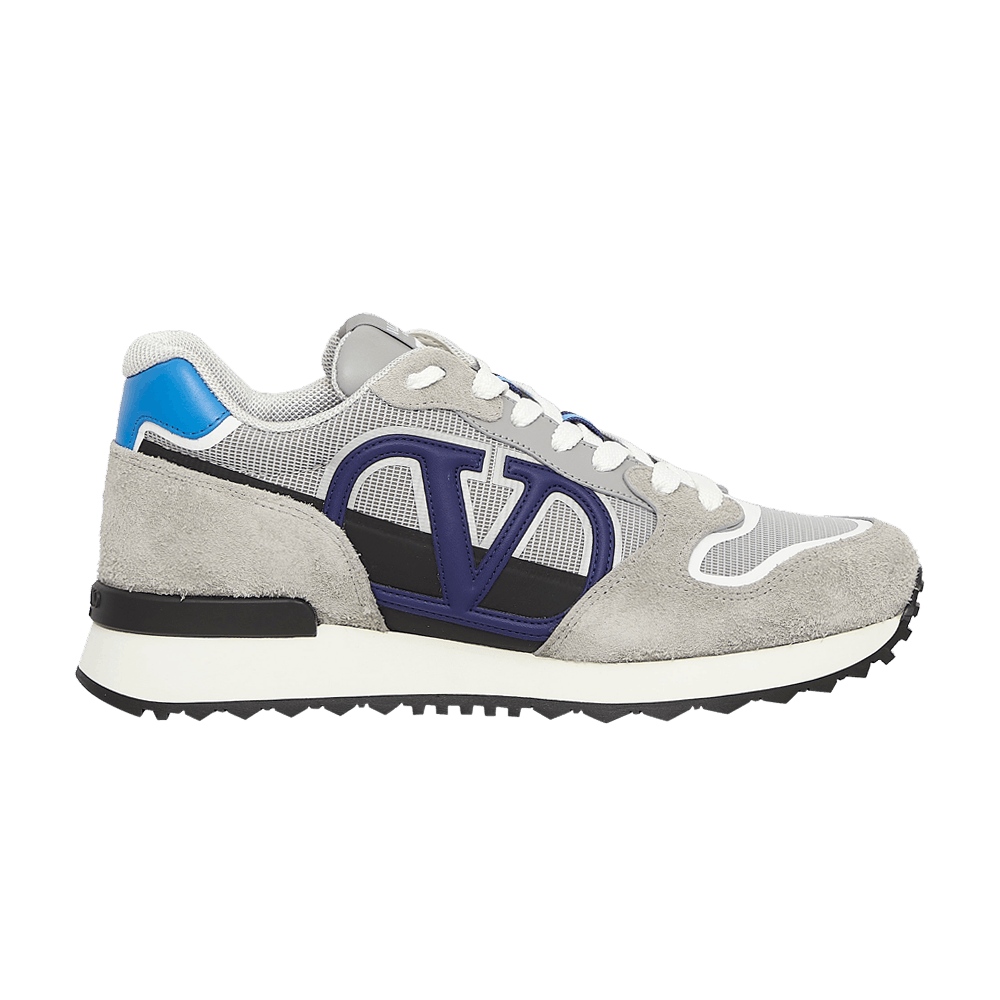 Кроссовки Valentino V Logo Pace Sneaker 'Grey Blue'