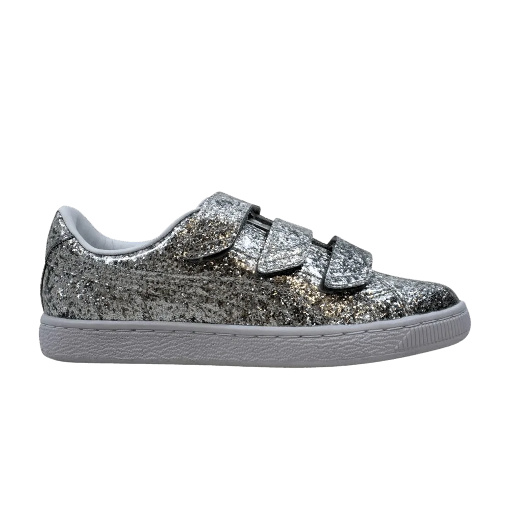 Krossovki-Puma-Wmns-Basket-Strap-Glitter-Silver