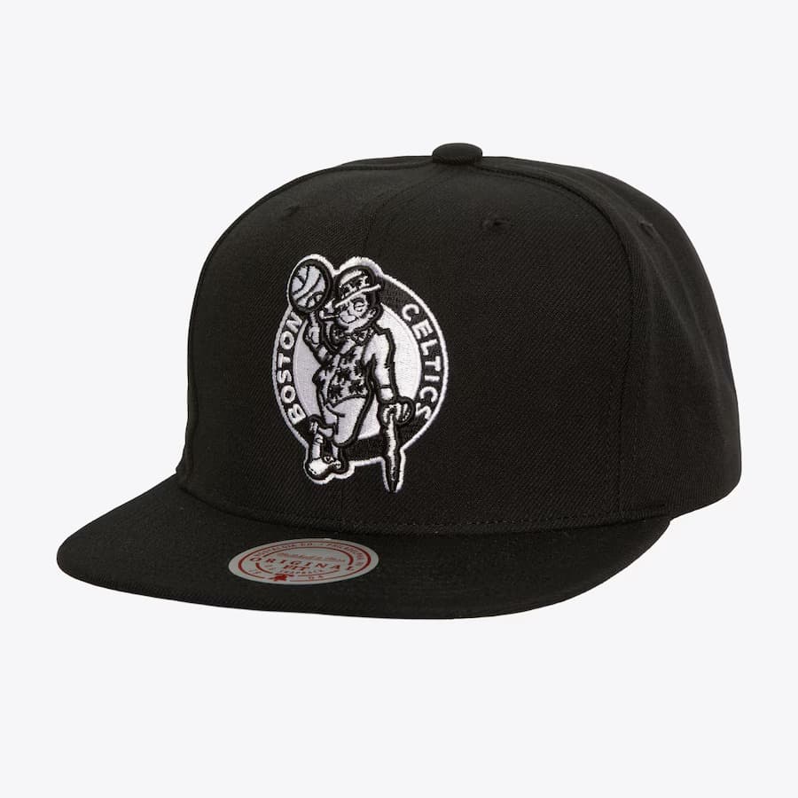 Mitchell-Ness-Black-White-Boston-Celtics-Evergreen-OG-Snapback-Hat