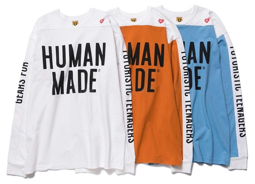 Футболка HUMAN MADE Futuristic Long Sleeve T-Shirt Multicolor