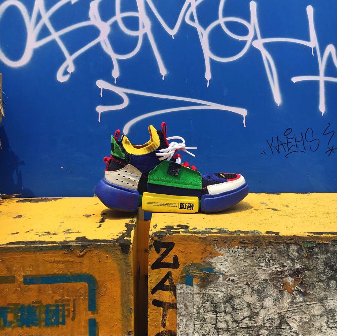 Кроссовки Li-Ning Wade Essence 2 ACE New York Fashion Week Blue Green
