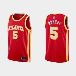 Atlanta-Hawks-5-Dejounte-Murray-75th-Anniversary-Icon-Red-Jersey-300x300