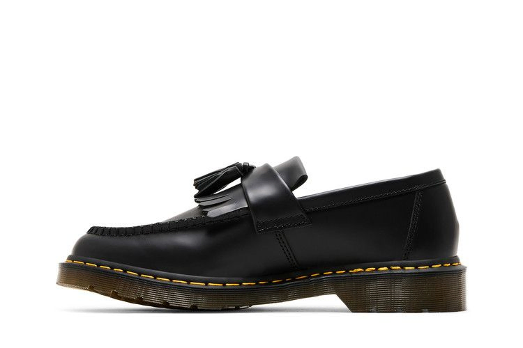 Кроссовки Dr. Martens Adrian Yellow Stitch Leather Tassel Loafer 'Black'