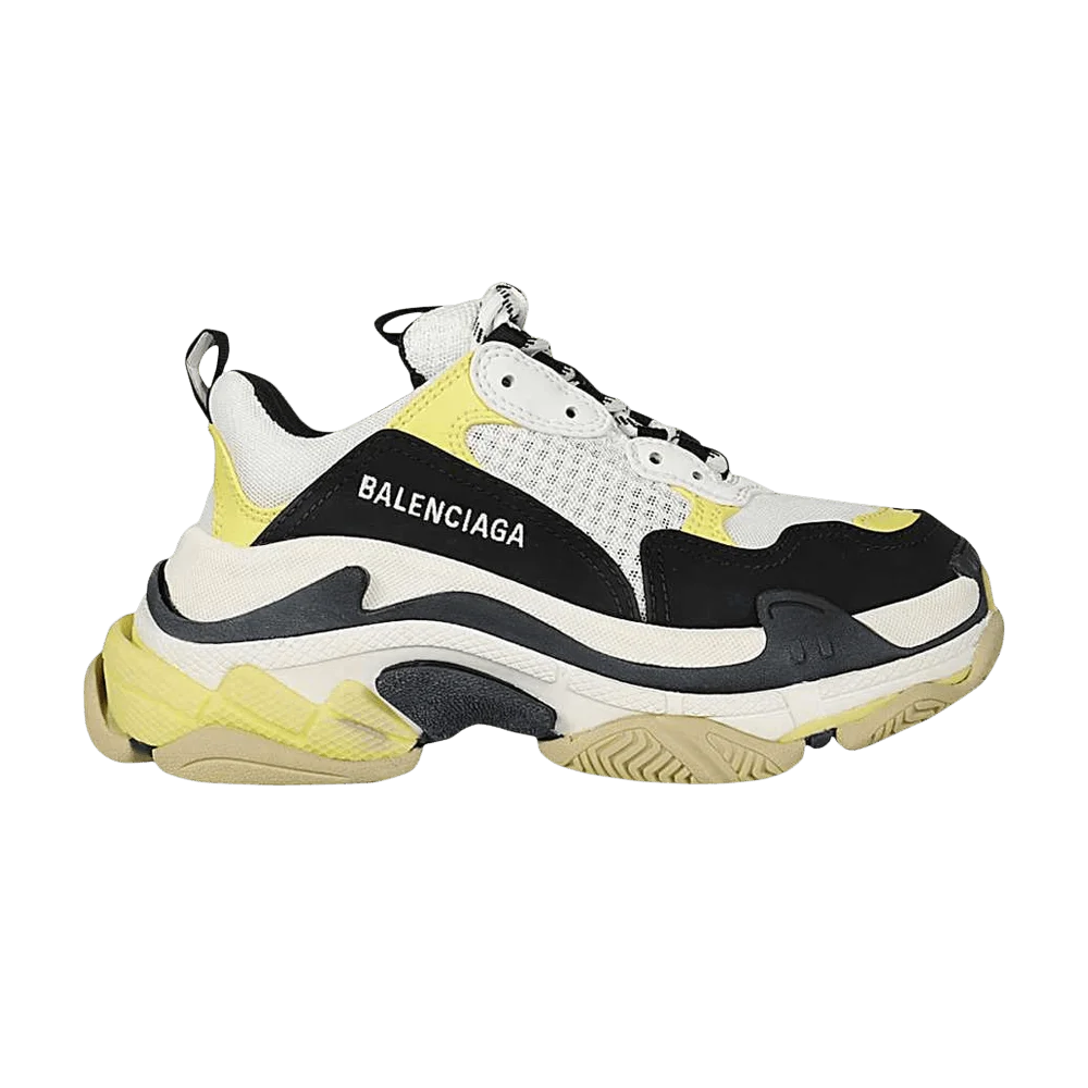 Кроссовки Balenciaga Wmns Triple S 'Black Yellow'