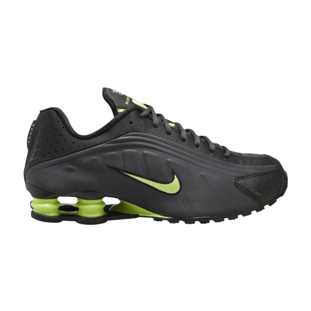 Krossovki-Nike-Shox-R4-Anthracite-Ghost-Green